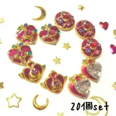 映画で再燃！！　セーラームーン　ネイルパーツを　レジン　ワンホン　水蜜桃