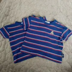 【双子男児服2枚セット】POLO フレンチボーダー シャツ 2枚セット