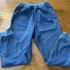 GU インディゴカットソージョガーパンツ キッズ 140cm 美品