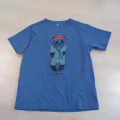 mont-bell Tシャツ パンダ柄 ブルー 150