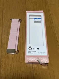 &me ソフトレザーバンド ピンク 41/40/38mm