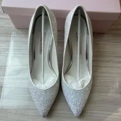 DIANA グリッター ハイヒール　ブライダルシューズ