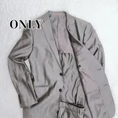 ONLY シルク シルバー グレー スーツ 175AB