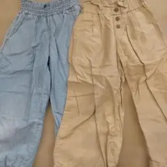 GU ワイドパンツ 2枚セット 110cm