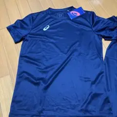asics ネイビー Tシャツ