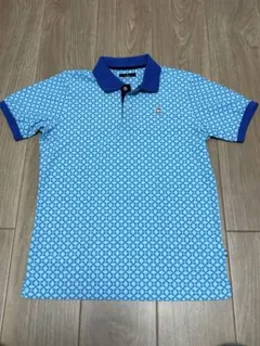 Munsingwear ポロシャツ ブルー 総柄 Mサイズのサムネイル