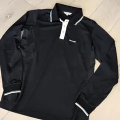 Mizuno Golf ブラック長袖ポロシャツ Mレディース薄手のサムネイル
