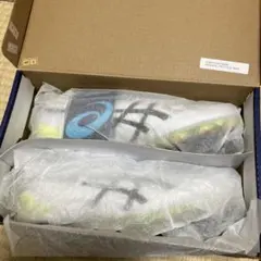 asics スパイクシューズ ホワイト/ブラック/ライム☆26センチ