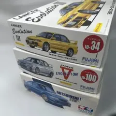 ランエボ3台セット】フジミ III と Ⅴ 、タミヤ Ⅵ 1/24 - メルカリ