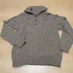 G-Star RAW ジースター メンズ ハーフジップ ニット グレー Lサイズ