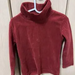 ユニクロ フリースニット 110 赤