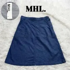 MHL.✨コットン デニムスカート インディゴブルー マーガレットハウエルのサムネイル