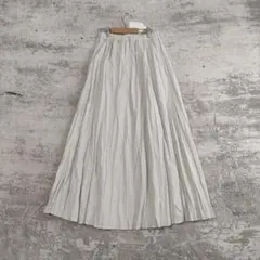 未使用/26ss/かぐれ/コットンクリンクルスカート/日本製のサムネイル