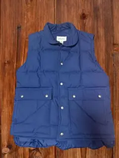 90s ST JOHNS'BAY ネイビー ダウンベスト ダブルジップ L