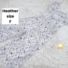 【ヘザー/Heather】オフショルダー オールインワン/花柄/ホワイト/フリーのサムネイル