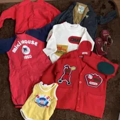 Miki House 赤 スウェット・カーディガン・ジャンパー・セーター