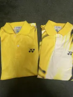 YONEX イエローポロシャツ 2枚セット