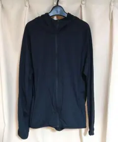 UNIQLO ドライEX UVカットフルジップパーカー L ブラック