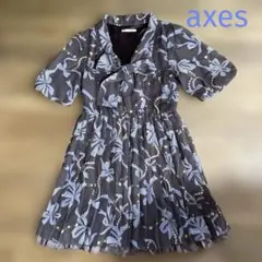 axes femme リボンタイ　チュニック 半袖