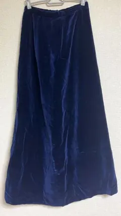 送料込み 古着 70s ベロアロングスカート