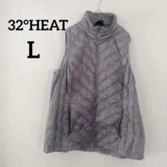 美品✨️32°HEAT グレー 【L】 キルティングベスト インナーベスト
