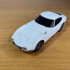 トヨタ2000GT ミニカー ホワイト 約18cm レトロカー 模型　欠品ありのサムネイル