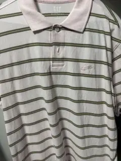 GAP RELAXED PIQUE POLO ボーダー ポロシャツ Sのサムネイル