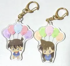 名探偵コナン　POPOON アクリルキーホルダー 江戸川コナン　毛利蘭