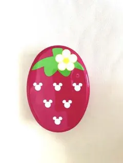 東京ディズニーリゾートお菓子の空き缶　ミッキーマウス　いちごデザイン缶