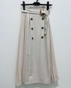 INGNI ロングスカート トレンチスカート プリーツ切替トレンチスカート