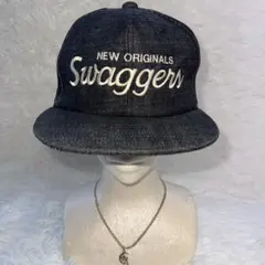 廃盤 入手不可 SWAGGER ブラック デニム ベースボール キャップ CAP