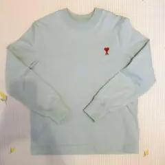 【美品】 AmiParis スウェット (XS) ブルー 水色 長袖 薄手のサムネイル