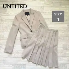 UNTITLED アンタイトル アンゴラ混 スカートスーツ セットアップ