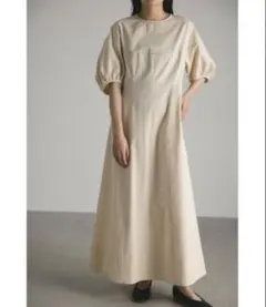 ラウンドパネルワンピース