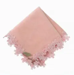 近沢レース タオルハンカチ ミモザ ・さくらもち・しろつめくさ 発送前セール 春が待ち遠しい、わくわくするモチーフが勢揃い。「シロツメクサ