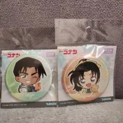 名探偵コナン 公式アプリ 幼少期シリーズ 缶バッジ 服部平次 遠山和葉 