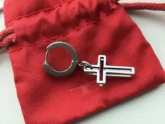 DIESEL ディーゼル　メタル クロスリング ピアス(片耳用) 十字架シルバー