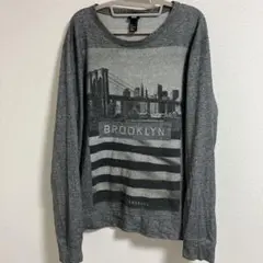 H&M Brooklynプリント トレーナー Lサイズ