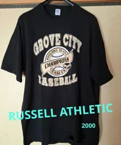 シングルステッチ ヴィンテージ ラッセルアスレティック 野球 半袖 Tシャツ ラッセルアスレチック ヴィンテージ 70s 80s 金タグ プリント T