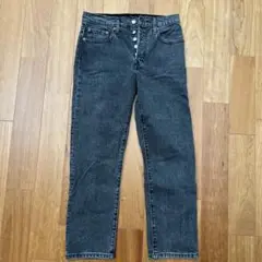 Levi's 501 ダークグレー ストレートデニム