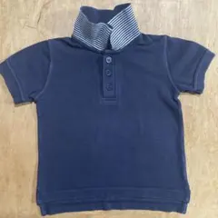 プチバトー ポロシャツ 18m/81㎝　紺/ネイビー