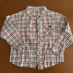 familiar チェック柄シャツ 120