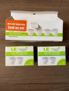 LE MR11 GU4.0 LED電球 3W 昼光色 4個セット
