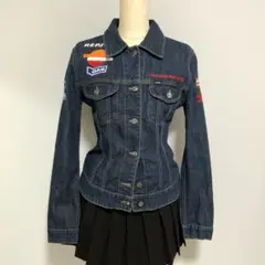 Y2K GAS JEANS レーシング　デニム　ジャケット　企業　ギャルのサムネイル