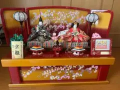 【美品】雛人形セット 赤金装飾 伝統的