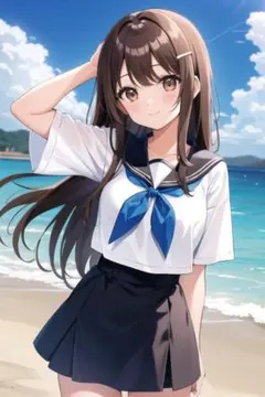 オリジナル美少女イラスト ポスター　A4サイズ　アニメ　送料無料 GZ0048