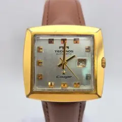 テクノス クーガー TECHNOS Cougar 自動巻き 腕時計 純正ベルト テクノス クーガー TECHNOS Cougar 自動巻き 腕時計 純正ベルト - メルカリ