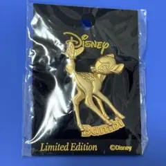 Disney Bambi ピンバッジ 限定版 ゴールド ピン　バンビのサムネイル