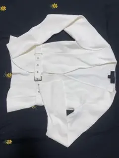 ZARA 新品　白　 ノーカラージャケット XS　ストレッチ　カーディガン