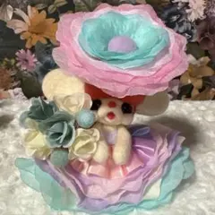 SALE 羊毛フェルト うさぎ 妖精ハンドメイド